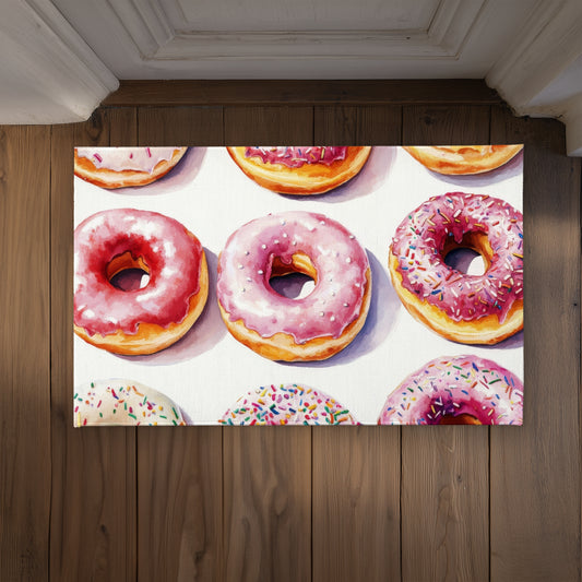 Yummy White Indoor Outdoor Door Mat - Stylish Home Decor