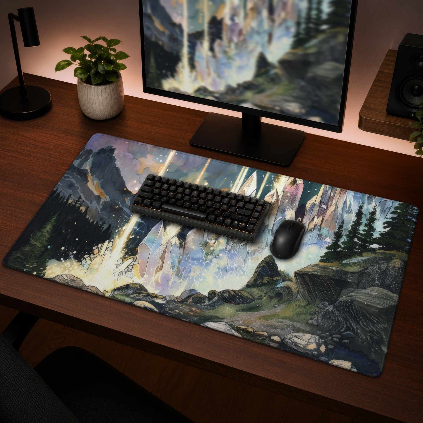 Magical Beams Gaming Mat | Stylish Home Decor Play Surface