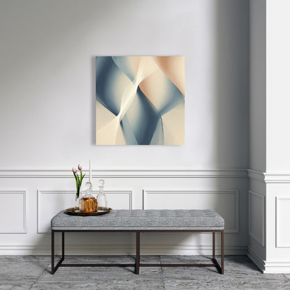 Heavenly threads - White Canvas for Elegant Home Decor