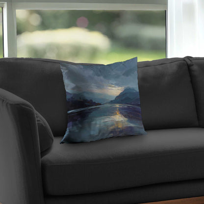 Obscure Poly Twill Throw Pillow - Stylish Home Decor Accent