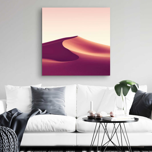 Setting Sands - Beige Canvas for Elegant Home Decor