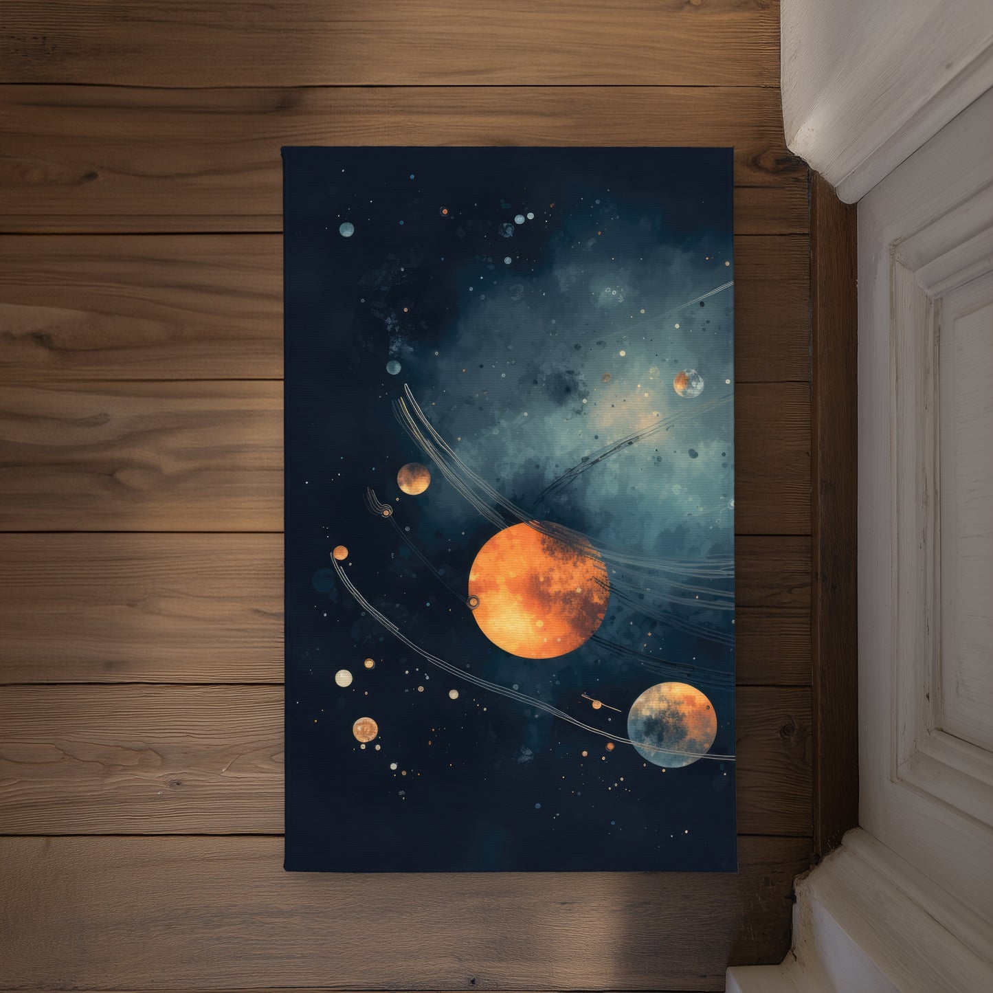 Deep Exploration Blue Indoor Outdoor Door Mat | Home Decor