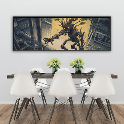 Regaining - Yellow Framed Canvas Art for Home Decor