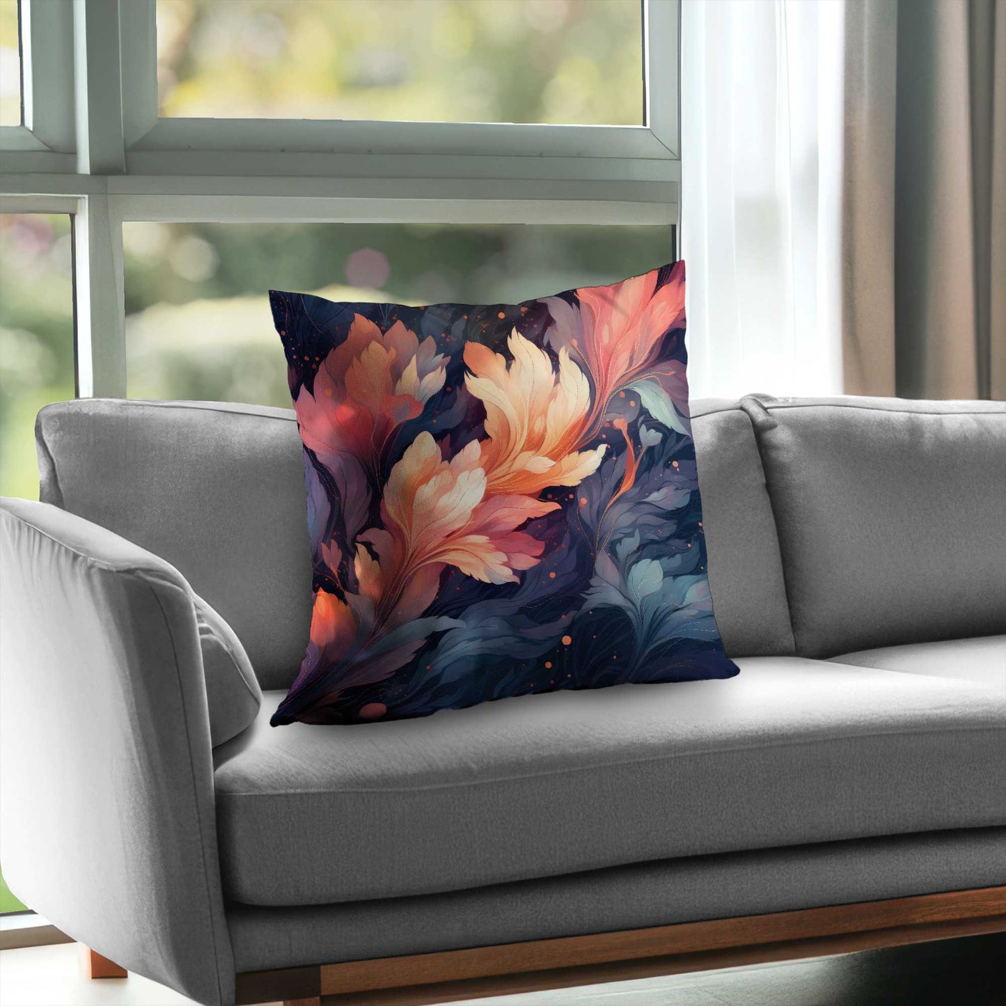Ethereal Poly Twill Throw Pillow | Elegant Home Decor Accent