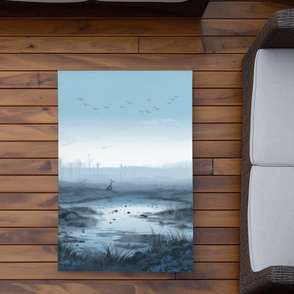 Swampy Lands - Black Outdoor Area Rug for Home Decor