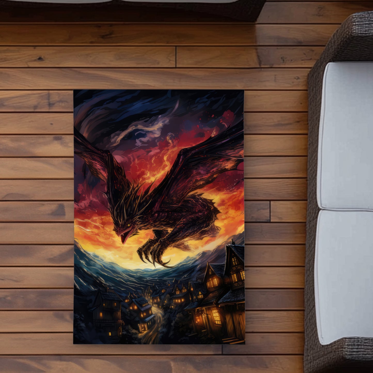 Back for Revenge - Blue Outdoor Area Rug for Home Decor