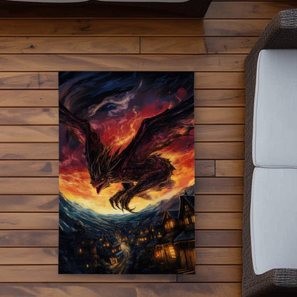 Back for Revenge - Blue Outdoor Area Rug for Home Decor