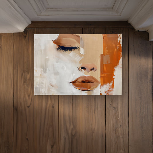 Half White Indoor Outdoor Door Mat | Stylish Home Decor