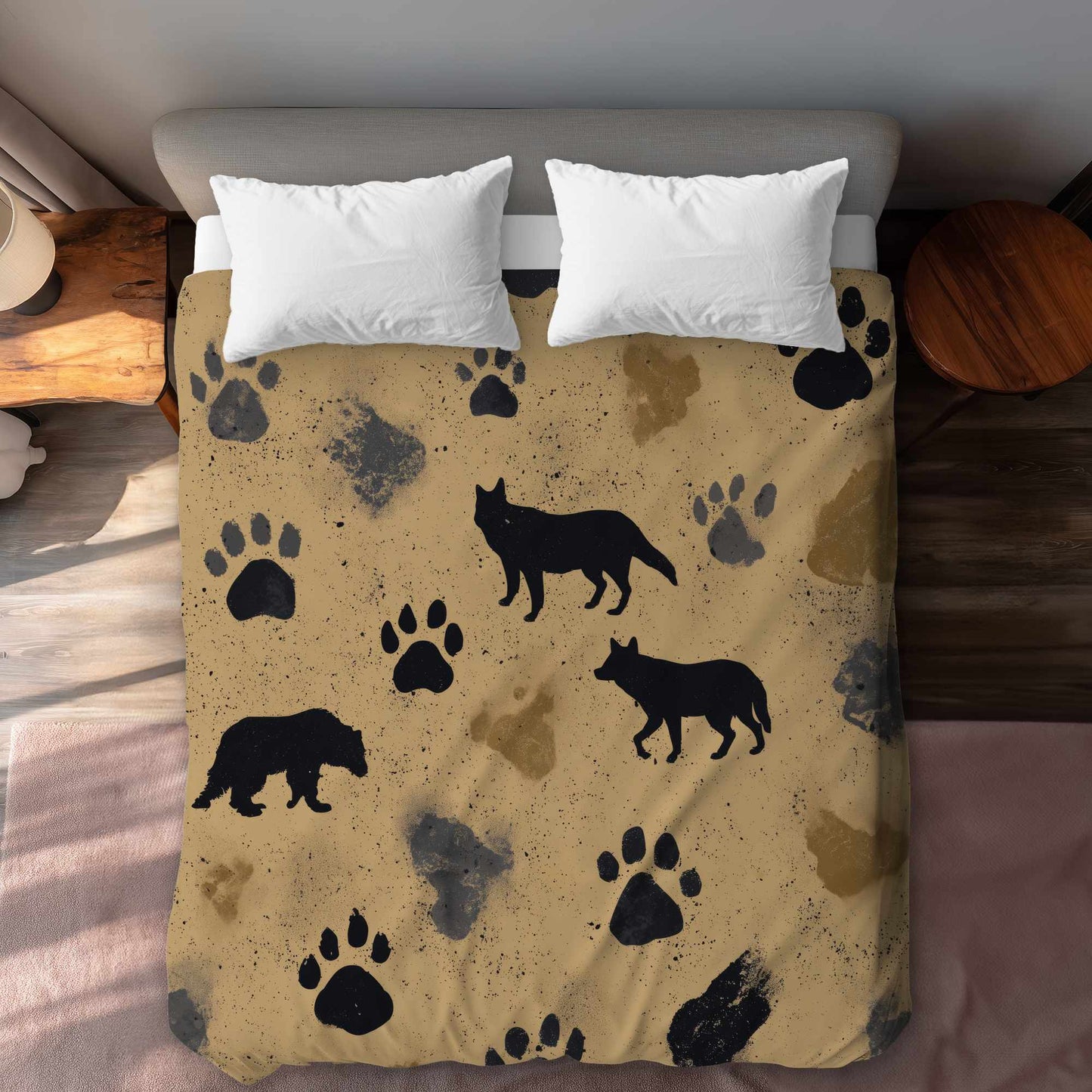 Housse de couette Wild Tracks Echo | Linge de lit élégant pour la maison