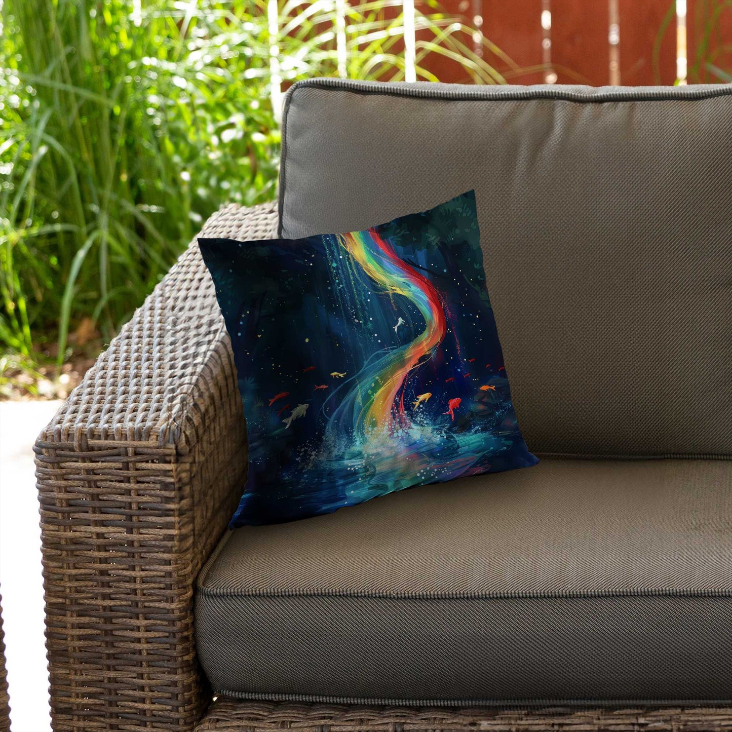 Swirl Poly Twill Throw Pillow - Stylish Home Decor Accent