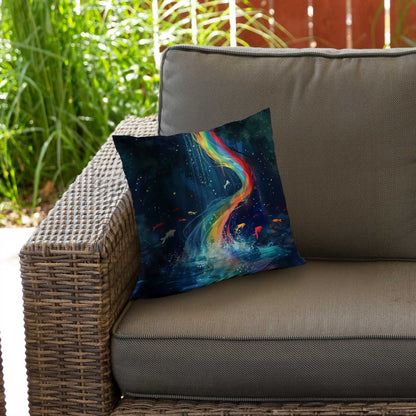 Swirl Poly Twill Throw Pillow - Stylish Home Decor Accent