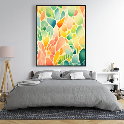Organic Fruits Orange Framed Canvas | Home Decor Art