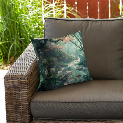 Sipping Poly Twill Throw Pillow - Stylish Home Decor Accent