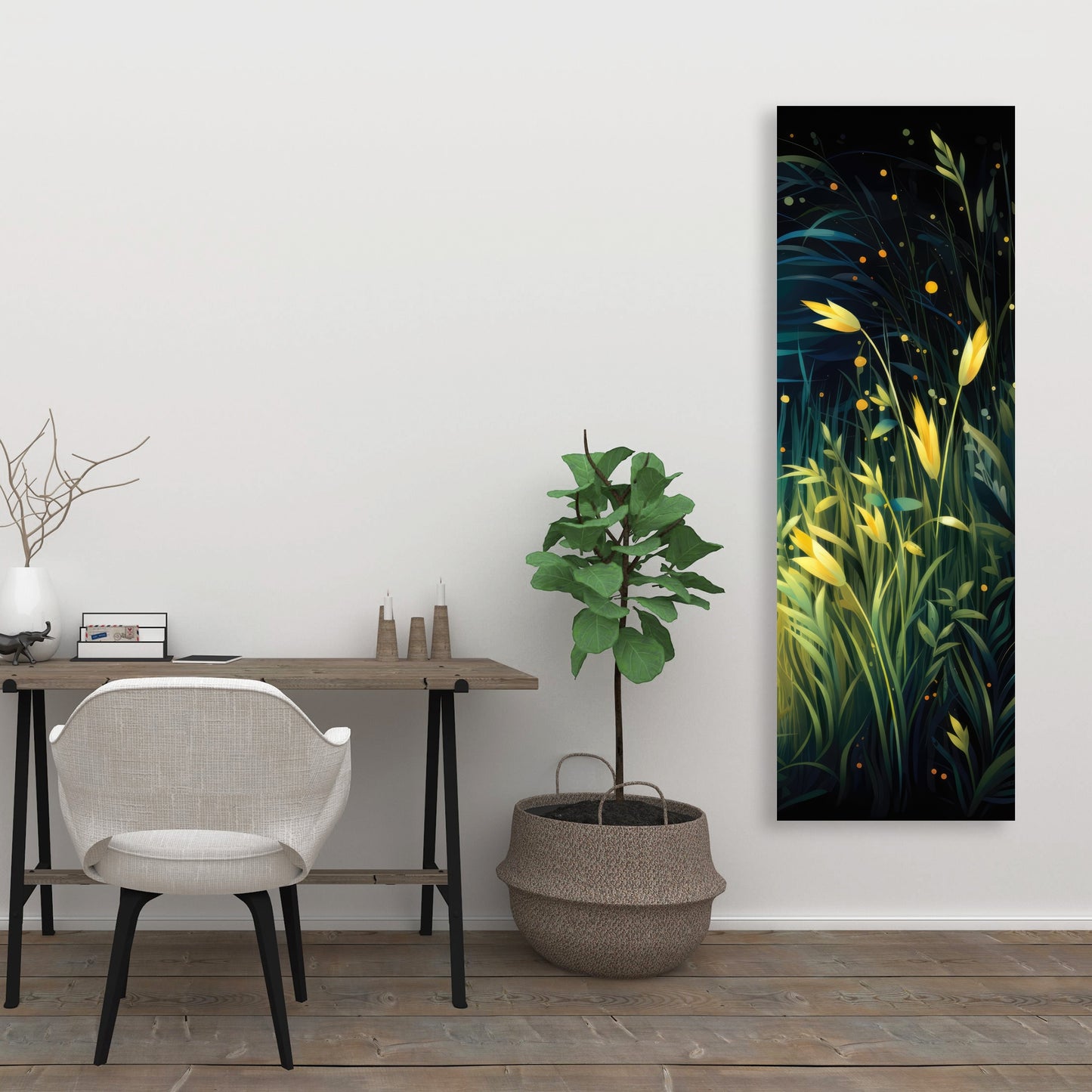 Lit plains - 32"x32" Canvas