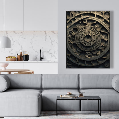 Cycles - 36"x36" Framed canvas