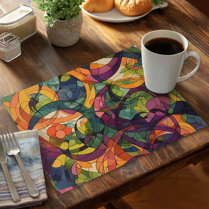 Converge Polyester Placemat - Stylish Home Decor Accent