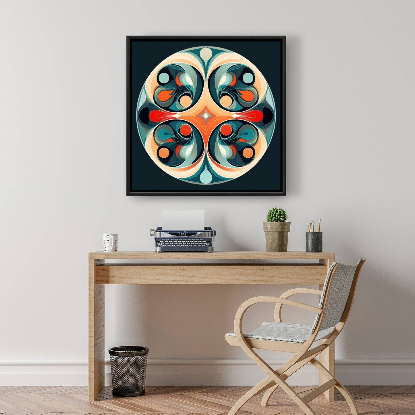 Opening your mind - 36"x36" Framed canvas