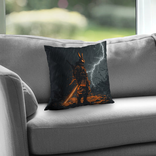 War machine White Poly Twill Throw Pillow - Home Decor Insert