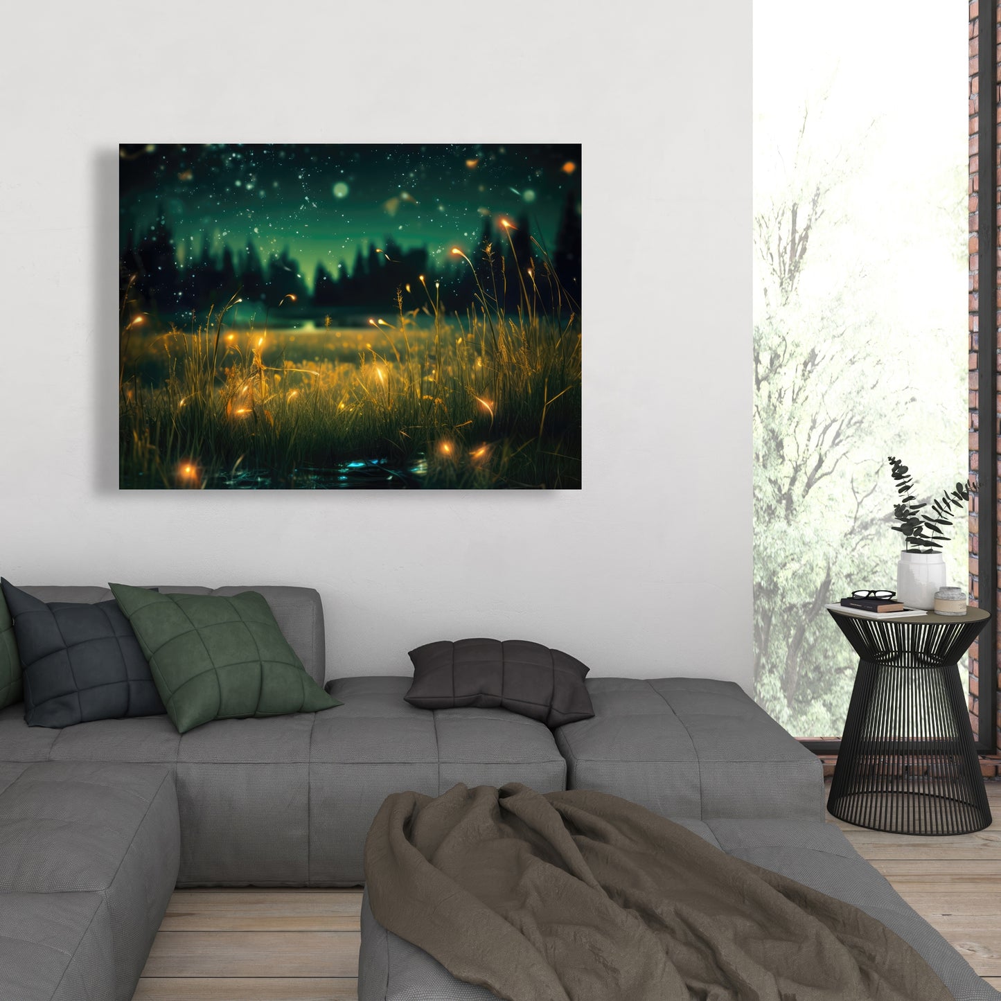Light in the Dark - Black Canvas Wall Art for Home Decor