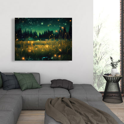 Light in the Dark - Black Canvas Wall Art for Home Decor