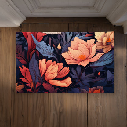 Blooming Uninterrupted Door Mat - Indoor Outdoor Home Decor