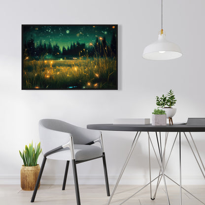 Light in the Dark - Black Framed Canvas Home Decor Art