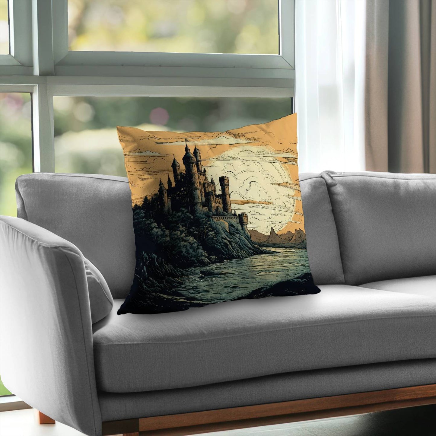 Once upon a time - Throw pillow - Print on demand