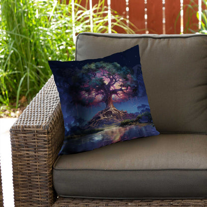 Coussin décoratif en sergé de polyester « La force de la nature » ​​| Décoration intérieure