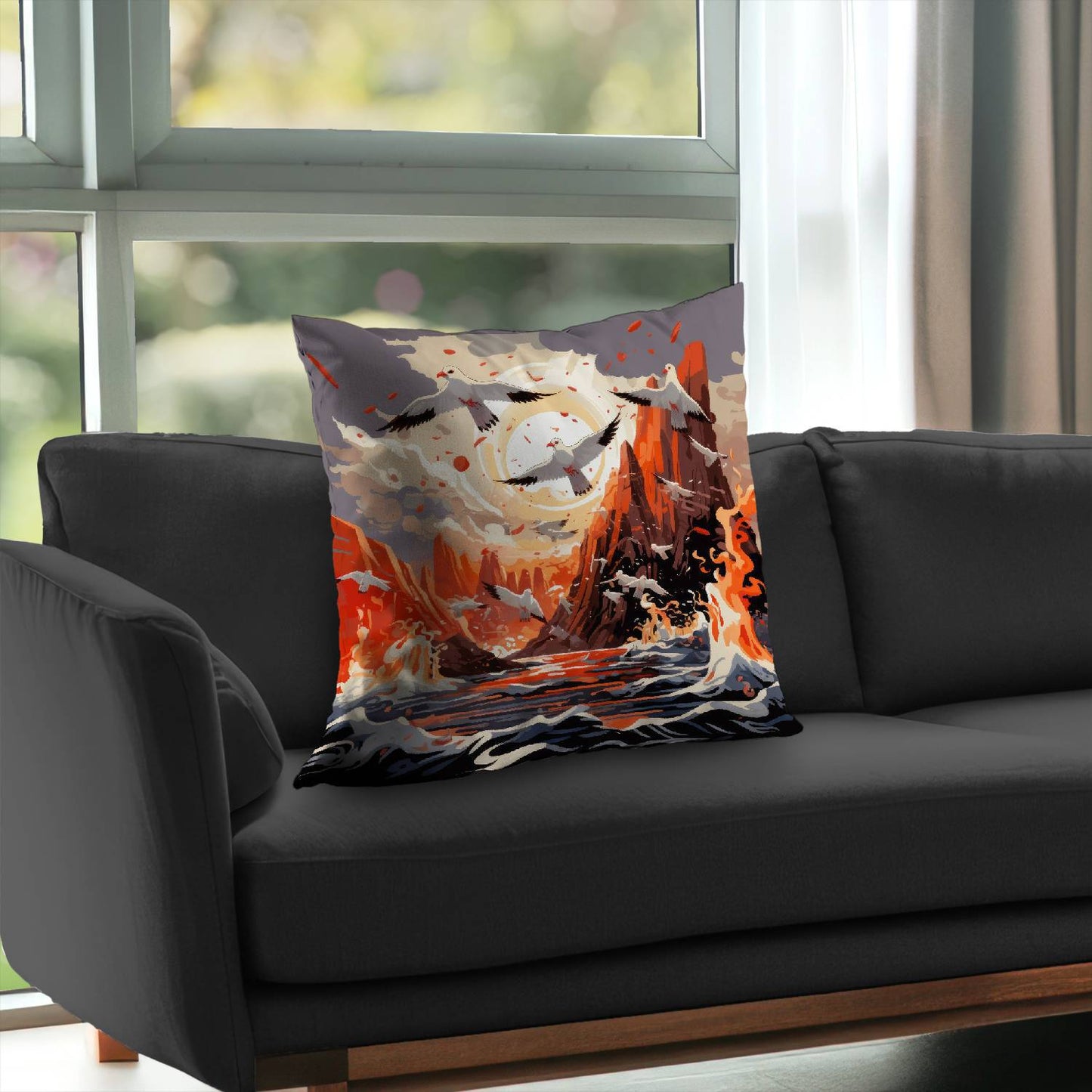 The Escape Poly Twill Throw Pillow | Stylish Home Decor