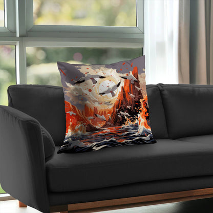 The Escape Poly Twill Throw Pillow | Stylish Home Decor