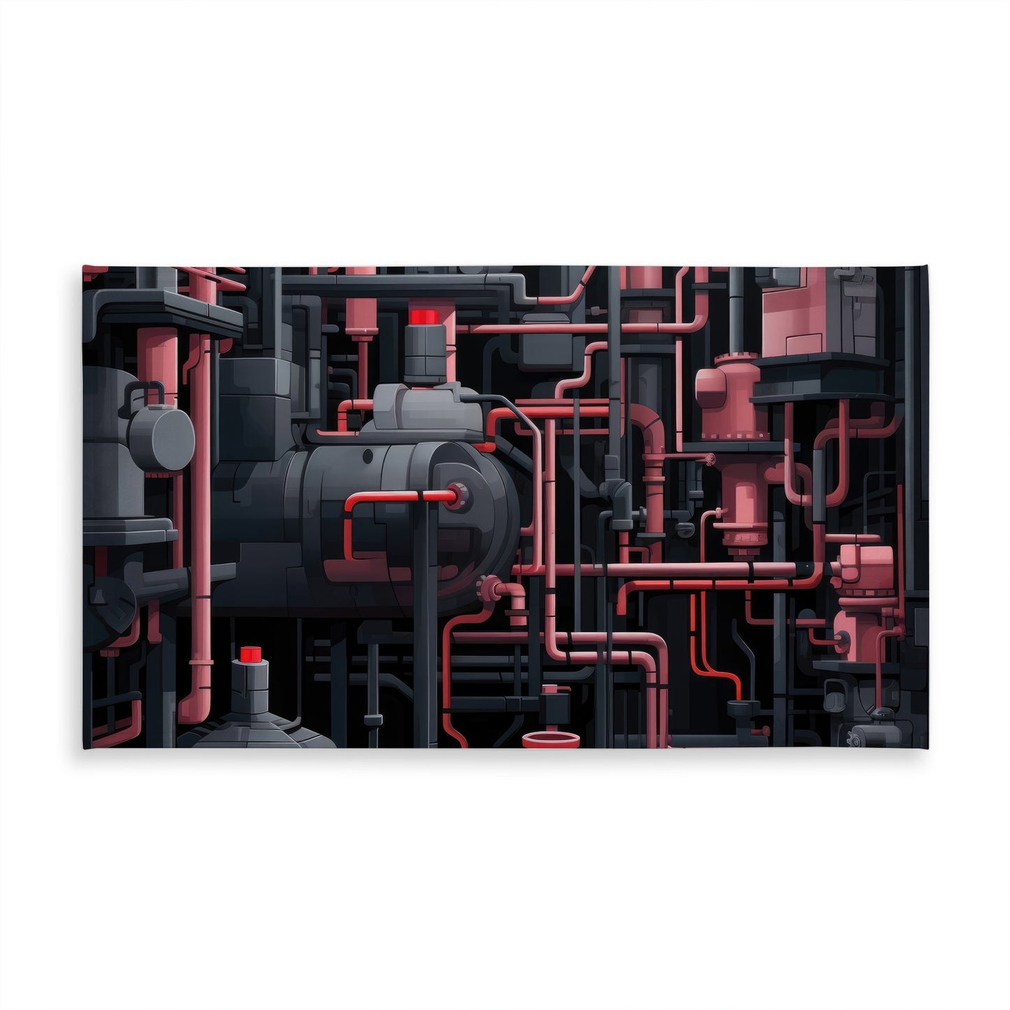 Dark Pipes Gray Indoor Outdoor Tablecloth for Home Decor