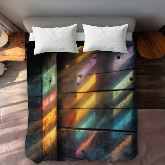 Housse de couette « Rainbow Glint » – Accent décoratif coloré pour la maison
