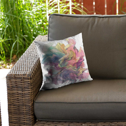 Unfolding Poly Twill Throw Pillow - Stylish Home Decor