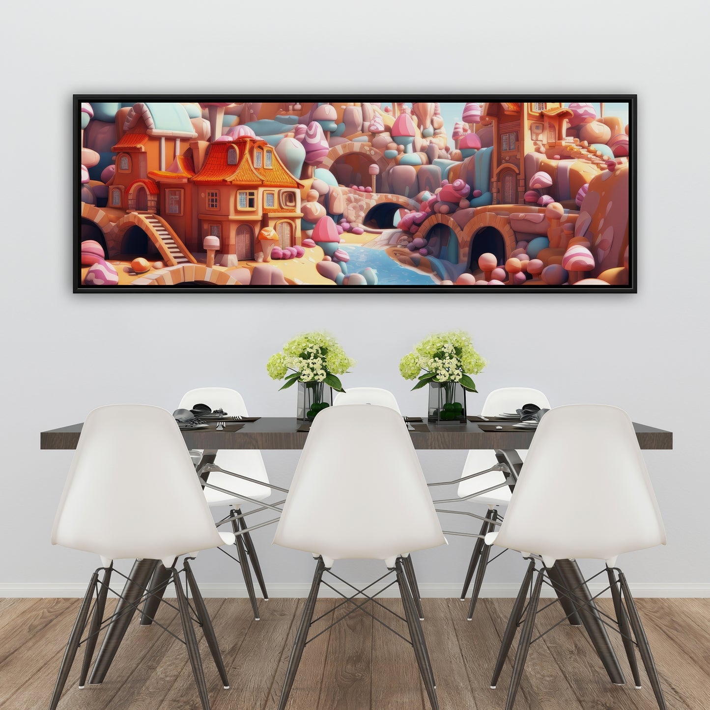 Sweet kingdom - 36"x36" Framed canvas