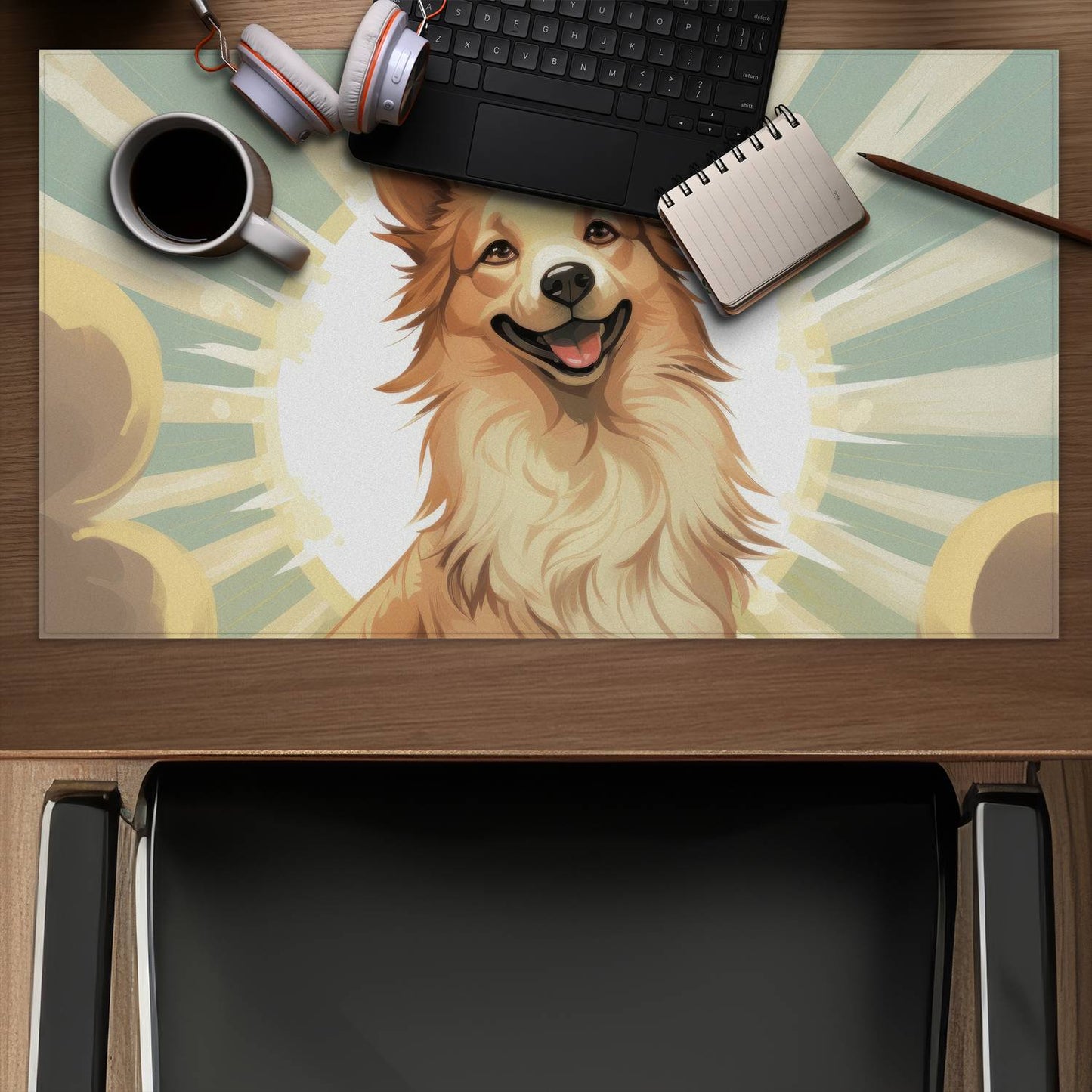 Who's a good boy - Desk mat - Print on demand