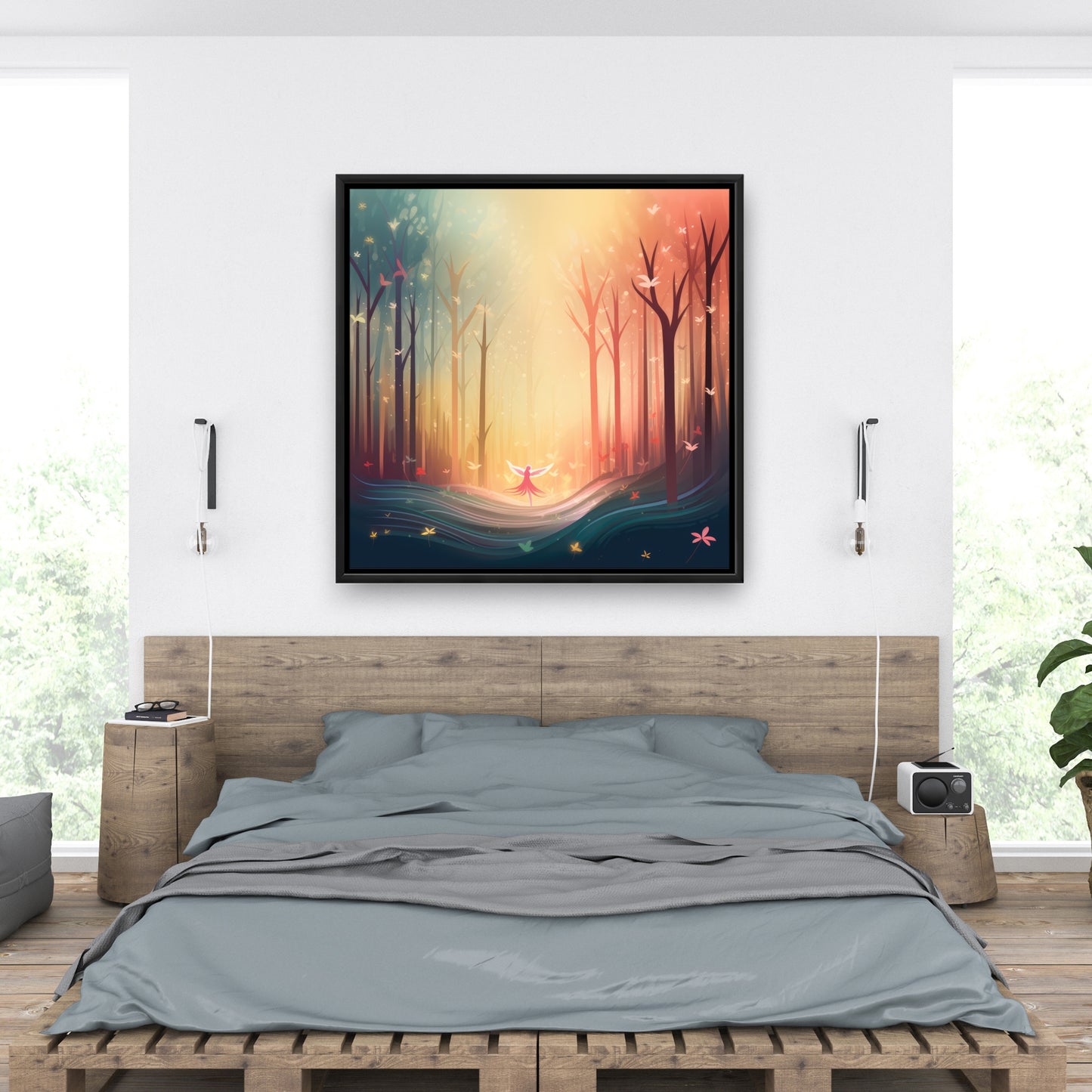 Enchanted - 36"x36" Framed canvas