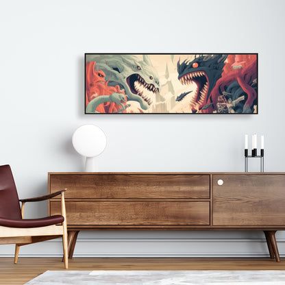 Ultimate fight - 36"x36" Framed canvas