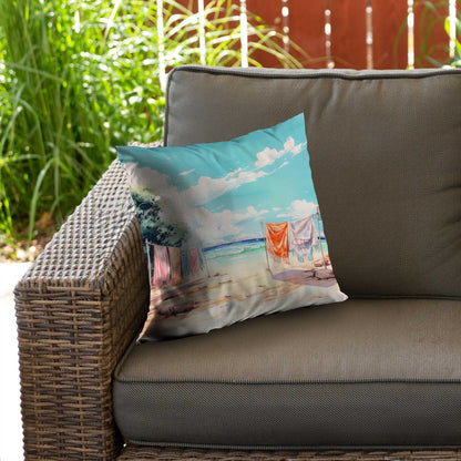 Sunny Side Poly Twill Throw Pillow | Home Decor Accent
