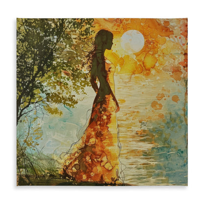 Peaceful Sun Indoor Outdoor Tablecloth for Home Decor