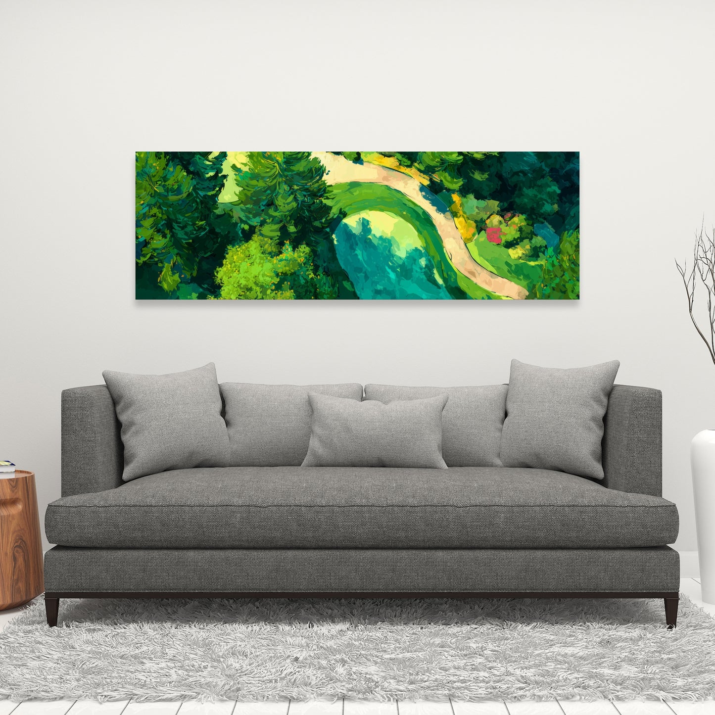 Peaceful Course - Modern Man Cave Canvas for Home Decor