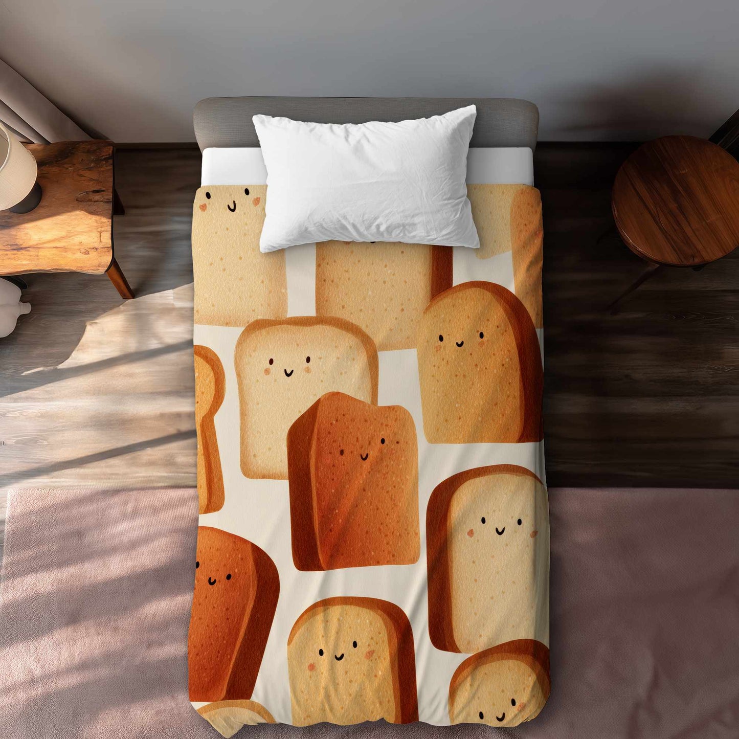 Housse de couette Toasty Smiles | Literie douillette pour la maison