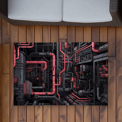 Tubular Nightmare Gray Outdoor Area Rug | Decor Must-Have