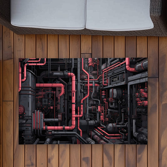 Tubular Nightmare Gray Outdoor Area Rug | Decor Must-Have