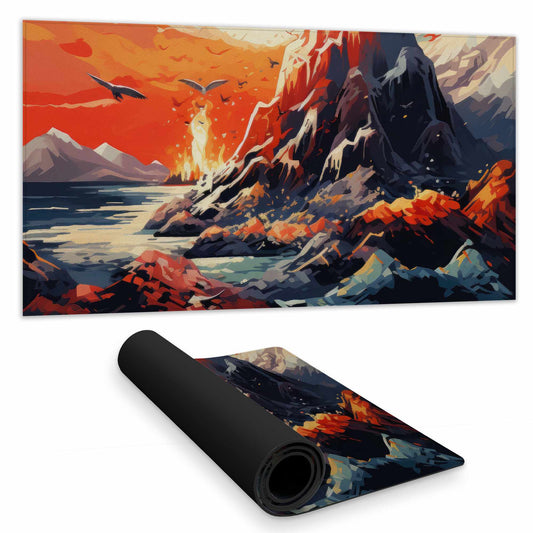 Towards Danger Desk Mat - Stylish Home Decor Desk Accessory