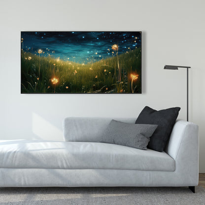 The night sky - 36"x36" Framed canvas