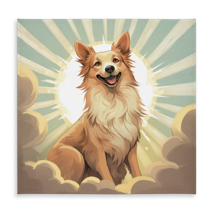 Who's a good boy - Beige Indoor/Outdoor Tablecloth for Decor