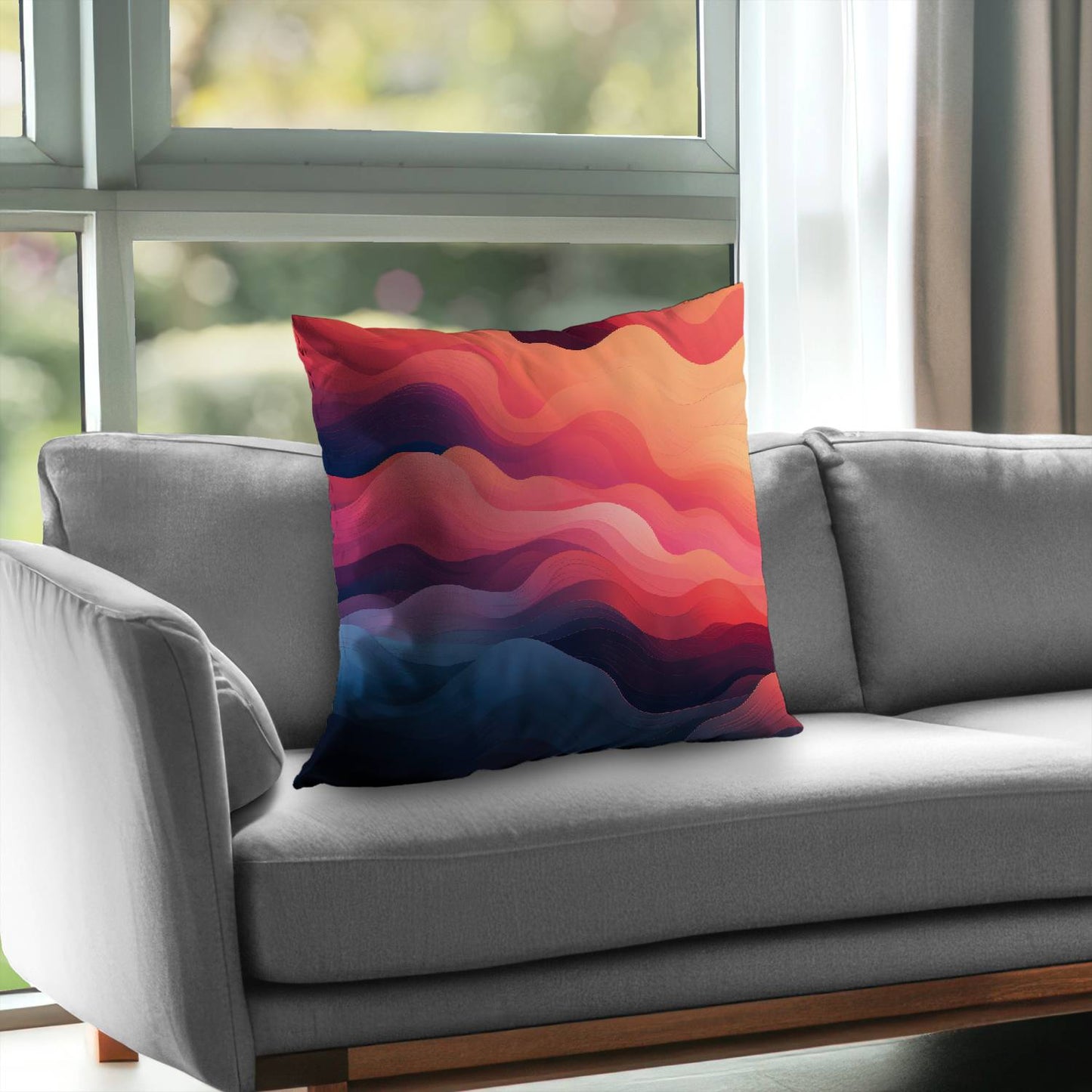 Ethereal smoke - Throw pillow - Print on demand