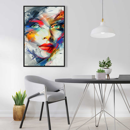 Abstract Look - White Framed Canvas Art for Home Decor