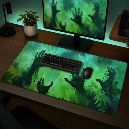 Hands of Despair Black Gaming Mat | Stylish Home Decor