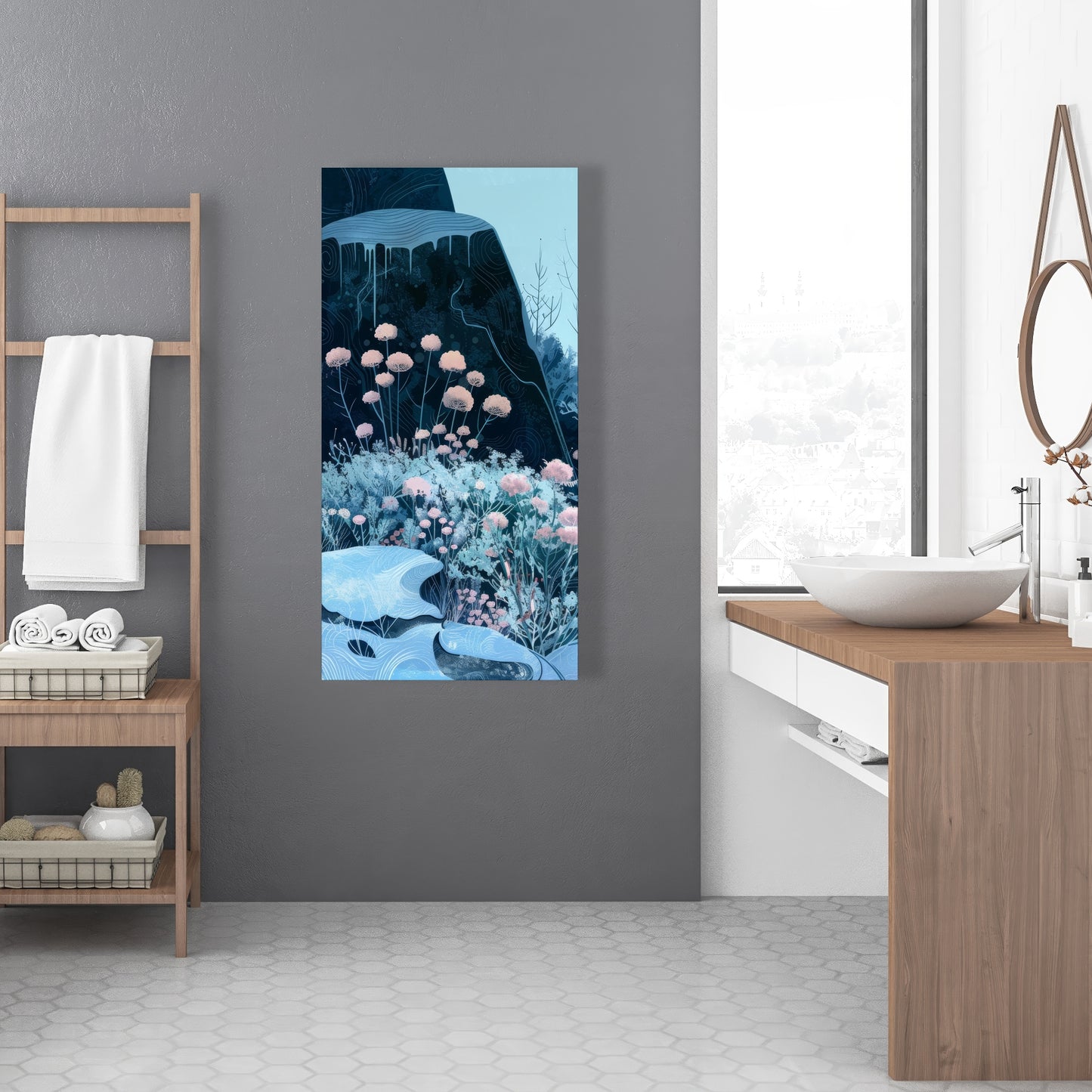 Annual freeze - Beige Canvas for Elegant Home Decor